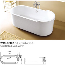 Seamless Bathtub Plastic Lighted Bathtub Wtm-02102